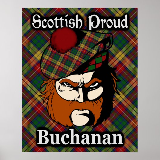 Clan Buchanan Scottish Tartan Poster (Voorkant)