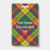 Clan Buchanan Tartan Badge (Back)
