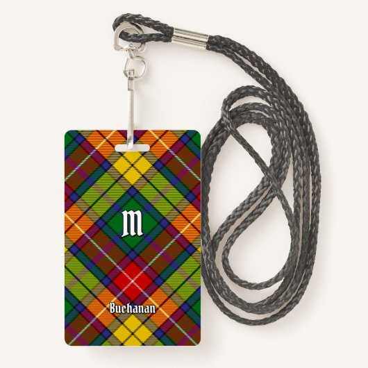 Clan Buchanan Tartan Badge (Voorkant met draagriem)