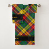 Clan Buchanan Tartan badhanddoek set Bad Handdoek (Insitu)