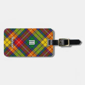 Clan Buchanan Tartan Bagagelabel (Voorkant horizontaal)