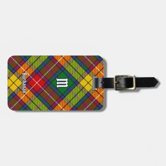 Clan Buchanan Tartan Bagagelabel (Voorkant horizontaal)