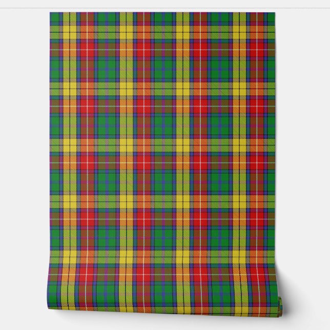 Clan Buchanan Tartan Behang (Afrollen)