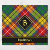 Clan Buchanan Tartan Bier Etiket (Enkel label)