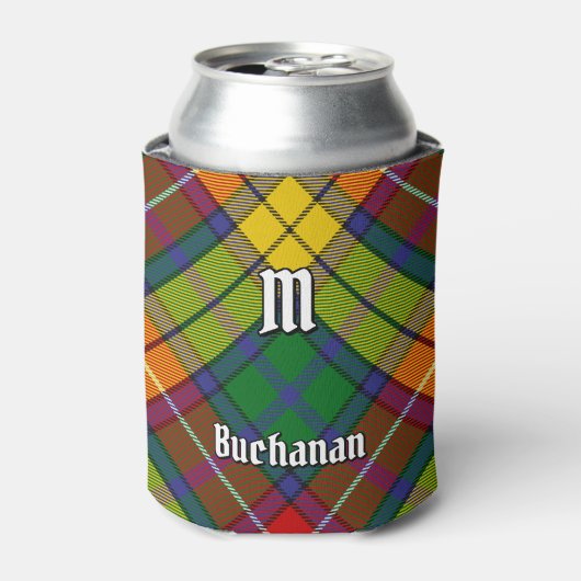 Clan Buchanan Tartan Blikjeskoeler (Blikje Voorkant)