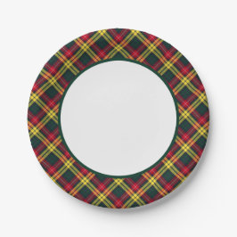 Clan Buchanan Tartan Border Papieren Bordje