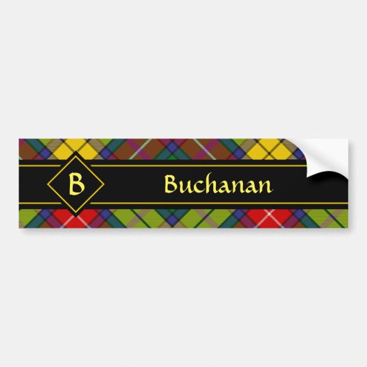 Clan Buchanan Tartan Bumpersticker (Voorkant)