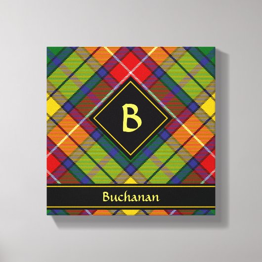 Clan Buchanan Tartan Canvas Afdruk (Voorkant)