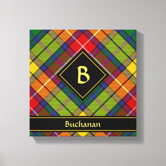 Clan Buchanan Tartan Canvas Afdruk (Voorkant)