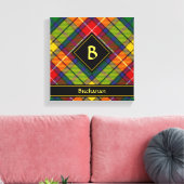 Clan Buchanan Tartan Canvas Afdruk (Insitu (Woonkamer))