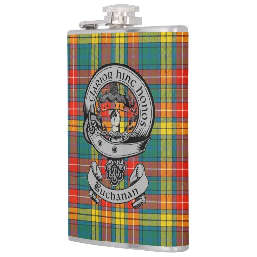 Clan Buchanan Tartan & Crest Heupfles (Links)