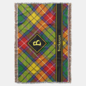 Clan Buchanan Tartan Deken (Voorkant Verticaal)