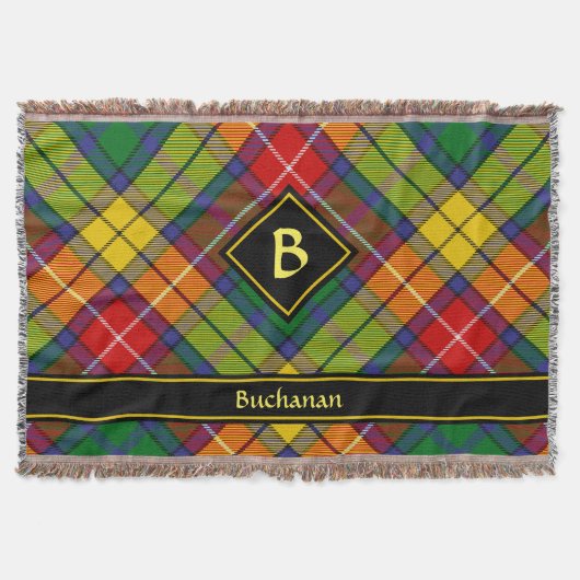 Clan Buchanan Tartan Deken (Voorkant)