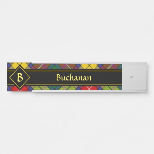 Clan Buchanan Tartan Deurbordje (Voorkant)