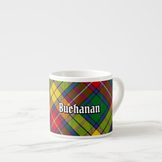 Clan Buchanan Tartan Espresso Kop (Voorkant rechts)