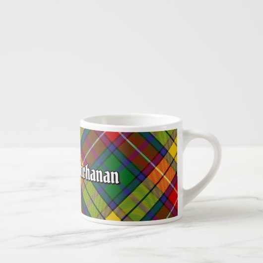 Clan Buchanan Tartan Espresso Kop (Rechts)