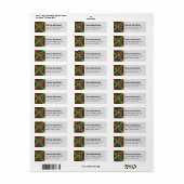 Clan Buchanan Tartan Etiket (Full Sheet)