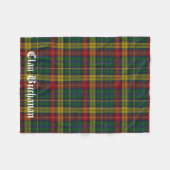 Clan Buchanan Tartan Fleece Blanket (Voorkant (Horizontaal))