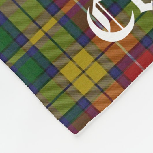 Clan Buchanan Tartan Fleece Blanket (Hoek)