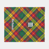 Clan Buchanan Tartan Fleece Deken (Voorkant (Horizontaal))