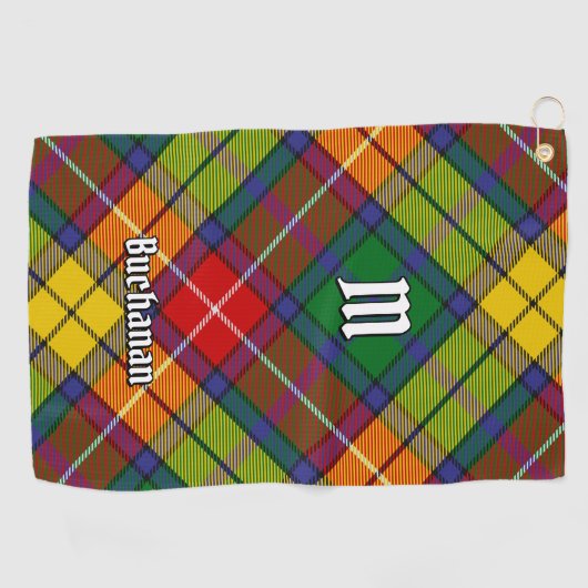 Clan Buchanan Tartan Golfhanddoek (Horizontaal)