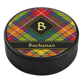 Clan Buchanan Tartan Hockey Puck