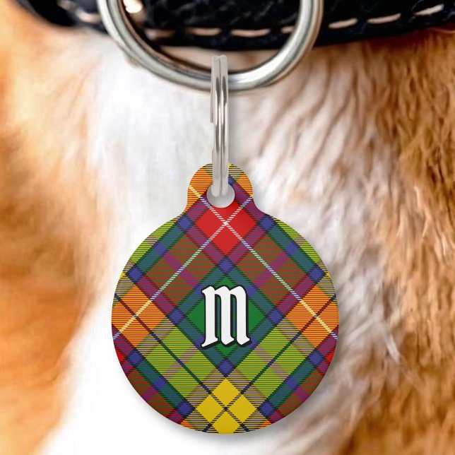 Clan Buchanan Tartan Huisdierpenning (Creator heeft geüpload)