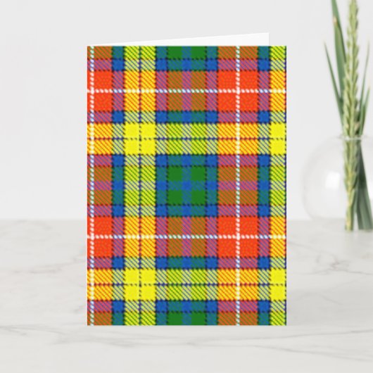 Clan Buchanan Tartan Kaart (Voorkant)