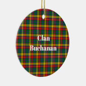 Clan Buchanan Tartan Keramisch Ornament (Rechts)