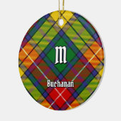 Clan Buchanan Tartan Keramisch Ornament (Links)