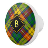 Clan Buchanan Tartan Keramische Knop (Rechts)