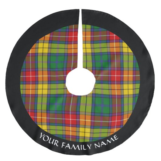 Clan Buchanan Tartan Kerstboom Rok (Voorkant)