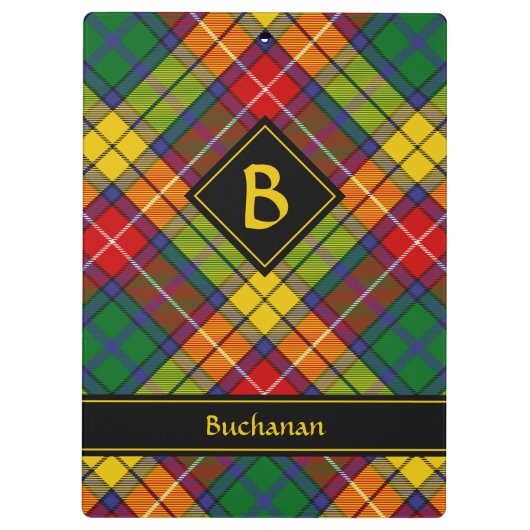 Clan Buchanan Tartan Klembord (Achterkant)