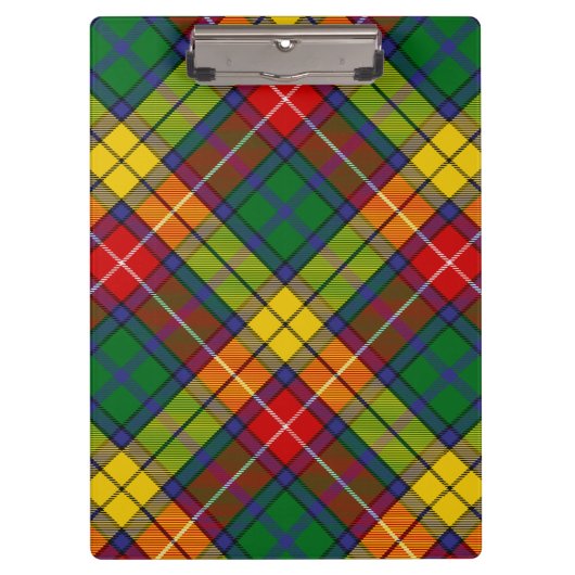 Clan Buchanan Tartan Klembord (Voorkant)