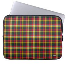 Clan Buchanan Tartan Kleurrijke Plaid Monogram