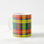 Clan Buchanan Tartan Koffiemok (Voorkant links)