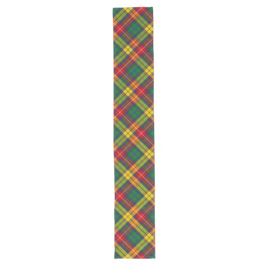 Clan Buchanan Tartan Lange Tafelloper (Voorkant)