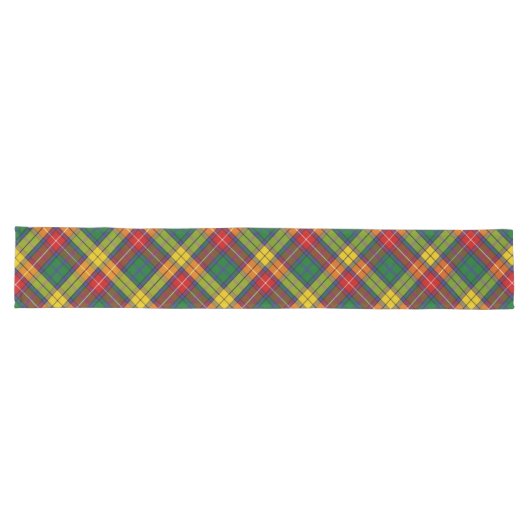 Clan Buchanan Tartan Lange Tafelloper (Horizontaal)