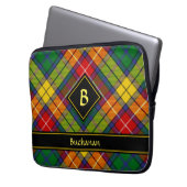 Clan Buchanan Tartan Laptop Sleeve (Voorkant Links)