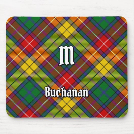 Clan Buchanan Tartan Muismat (Voorkant)