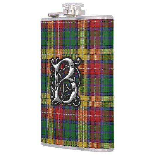 Clan Buchanan Tartan Old Scotland Flask Heupfles (Links)