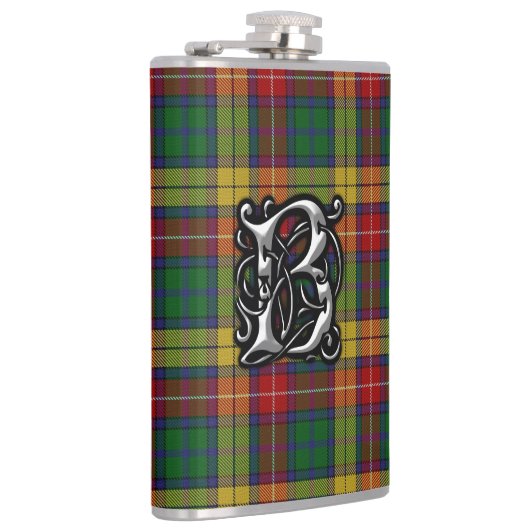 Clan Buchanan Tartan Old Scotland Flask Heupfles (Rechts)