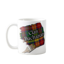 Clan Buchanan Tartan Paint Brush Cup Mok