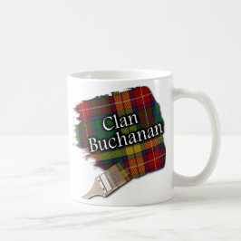 Clan Buchanan Tartan Paint Brush Cup Mok