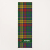 Clan Buchanan Tartan Plaid Yoga Mat (Voorkant)