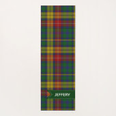 Clan Buchanan Tartan Plaid Yoga Mat (Achterkant)