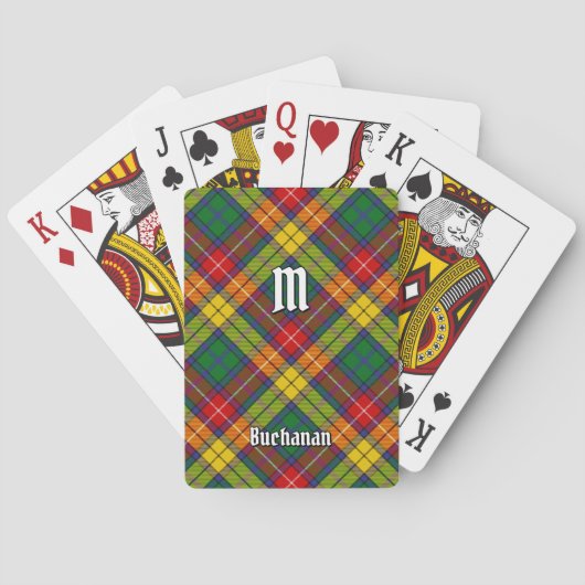 Clan Buchanan Tartan Pokerkaarten (Achterkant)