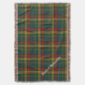 Clan Buchanan Tartan Pset Custom Throw Blanket Deken (Voorkant Verticaal)