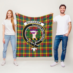 Clan Buchanan Tartan Pset Fleece Deken