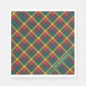 Clan Buchanan Tartan Pset personaliseren Servet (Voorkant)